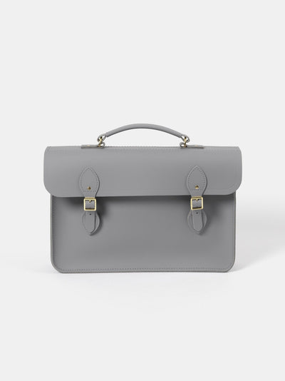 The Briefcase - Slate Grey Matte - The Cambridge Satchel Company EU Store