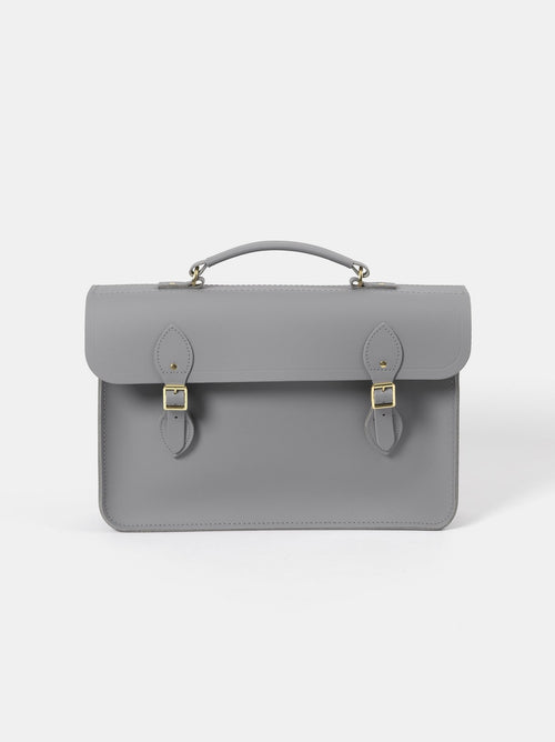 The Briefcase - Slate Grey Matte - The Cambridge Satchel Company EU Store