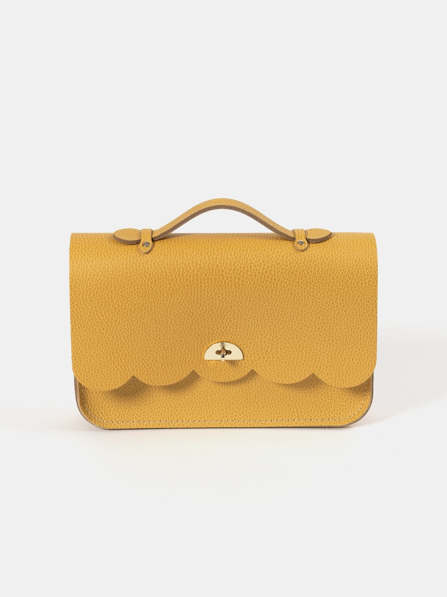 The Cloud Bag with Handle -  Indian Yellow Grain Matte