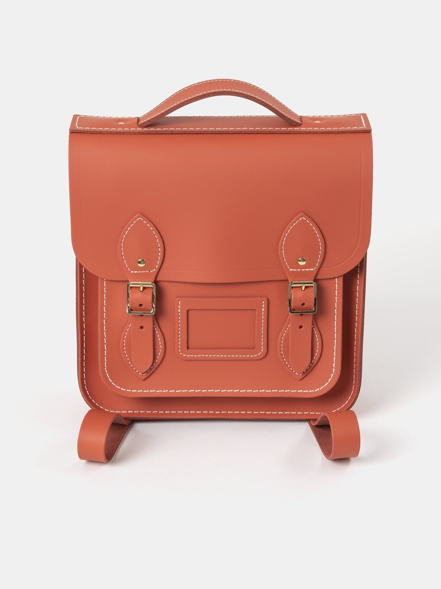 The Small Portrait Backpack - Burning Ember Matte with Contrast Stitch - The Cambridge Satchel Company EU Store