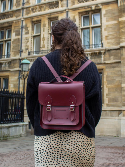 The Small Portrait Backpack - Oxblood - The Cambridge Satchel Company EU Store